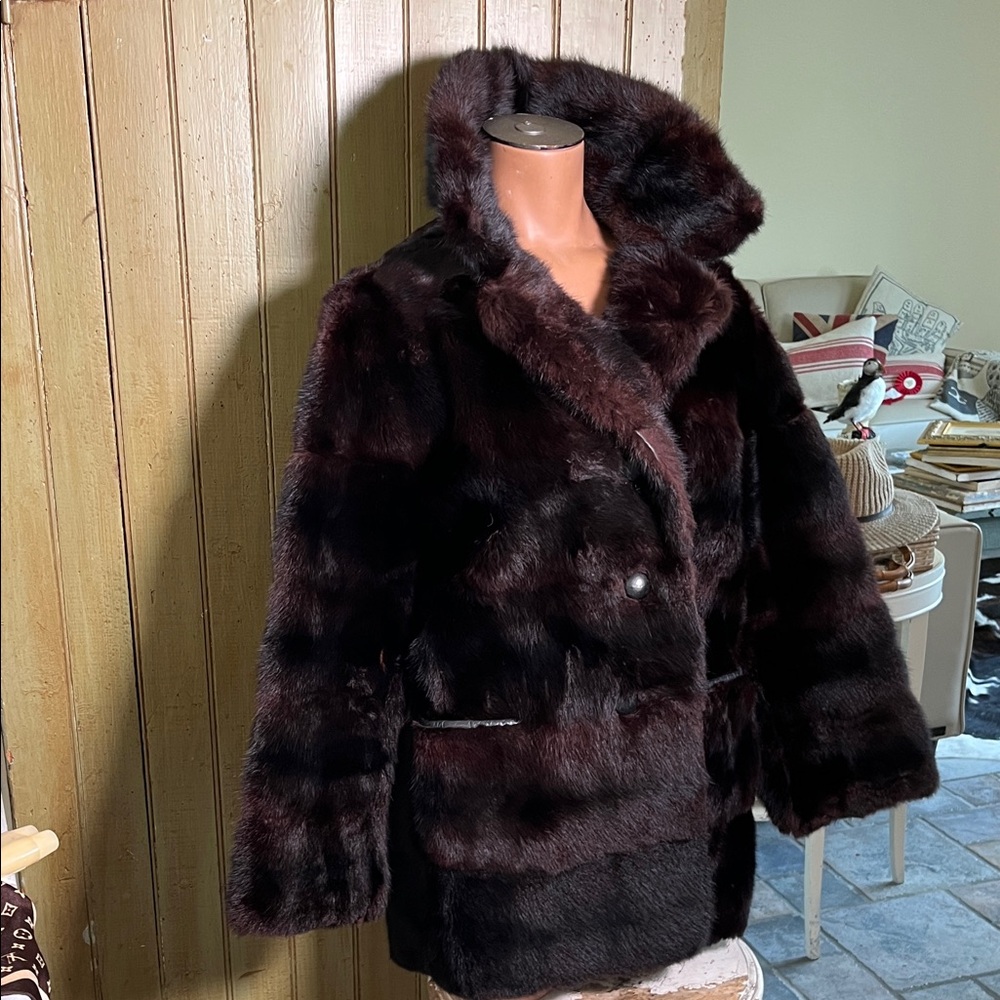 MINK COAT REAL FUR - Picture 2 of 14
